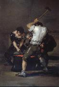 Francisco Goya The Forge oil painting artist